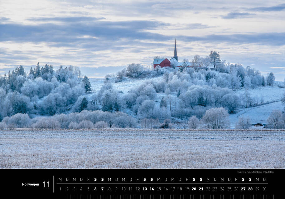 Norwegen - 360° Premium-Wandkalender 2027 - 50 x 35 cm - 360Grad Medien