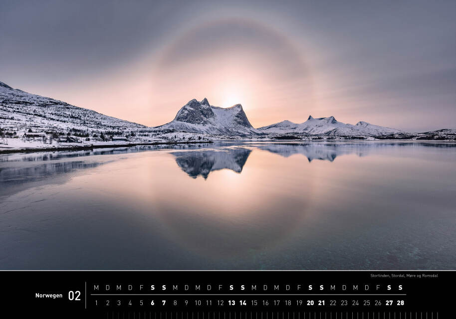 Norwegen - 360° Premium-Wandkalender 2027 - 50 x 35 cm - 360Grad Medien