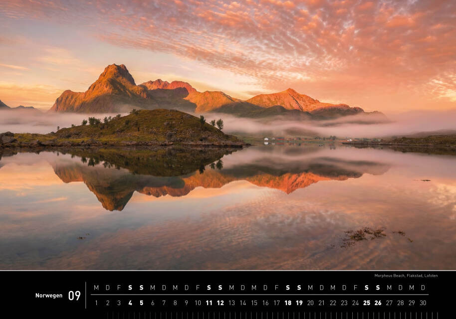 Norwegen - 360° Premium-Wandkalender 2027 - 50 x 35 cm - 360Grad Medien