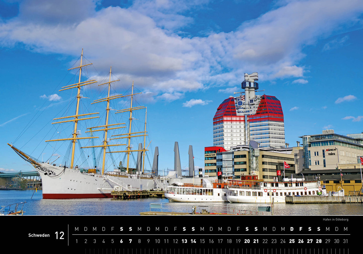 Schweden - 360° Premium-Wandkalender 2025 - 50 x 35 cm - 360Grad Medien