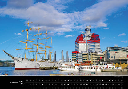 Schweden - 360° Premium-Wandkalender 2025 - 50 x 35 cm - 360Grad Medien