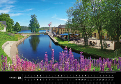 Schweden - 360° Premium-Wandkalender 2025 - 50 x 35 cm - 360Grad Medien