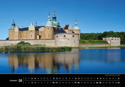 Schweden - 360° Premium-Wandkalender 2024 - 50 x 35 cm - 360Grad Medien
