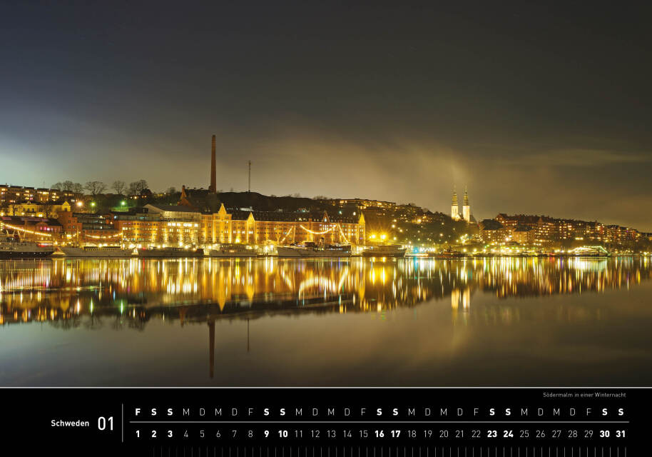 Schweden - 360° Premium-Wandkalender 2027 - 50 x 35 cm - 360Grad Medien