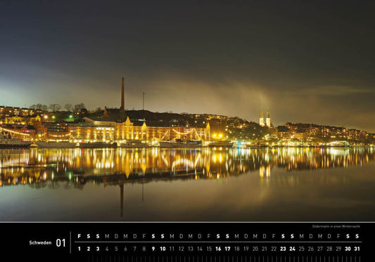 Schweden - 360° Premium-Wandkalender 2027 - 50 x 35 cm - 360Grad Medien