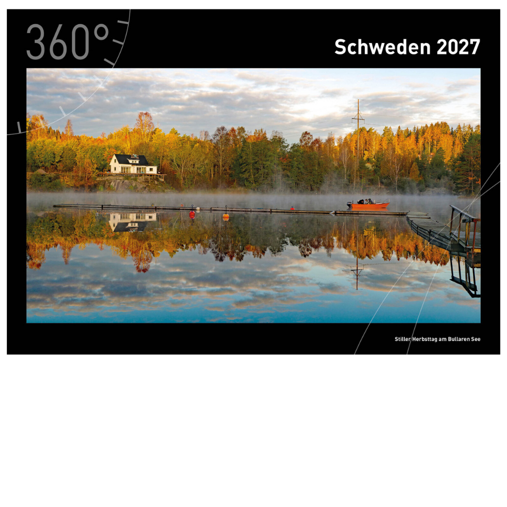 Schweden - 360° Premium-Wandkalender 2027 - 50 x 35 cm - 360Grad Medien