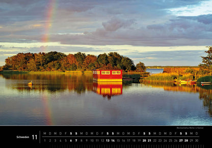 Schweden - 360° Premium-Wandkalender 2027 - 50 x 35 cm - 360Grad Medien