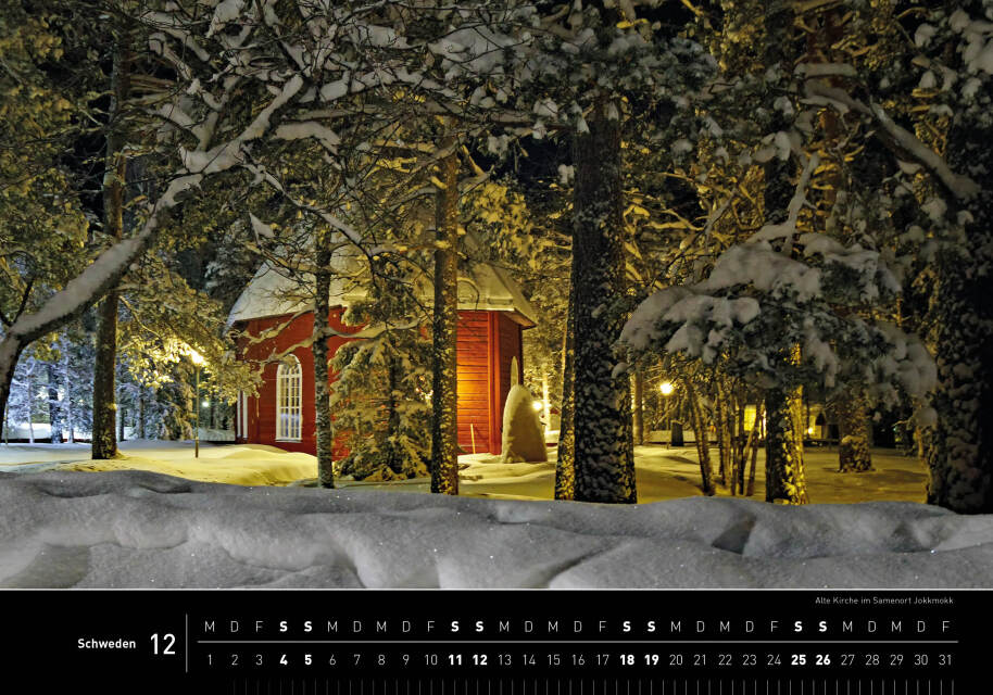 Schweden - 360° Premium-Wandkalender 2027 - 50 x 35 cm - 360Grad Medien