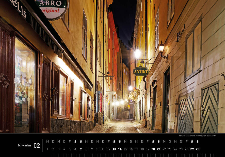Schweden - 360° Premium-Wandkalender 2027 - 50 x 35 cm - 360Grad Medien