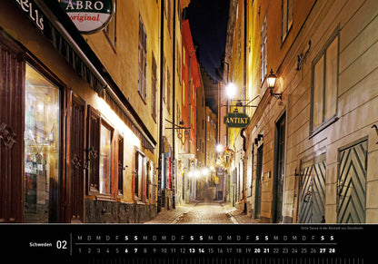 Schweden - 360° Premium-Wandkalender 2027 - 50 x 35 cm - 360Grad Medien