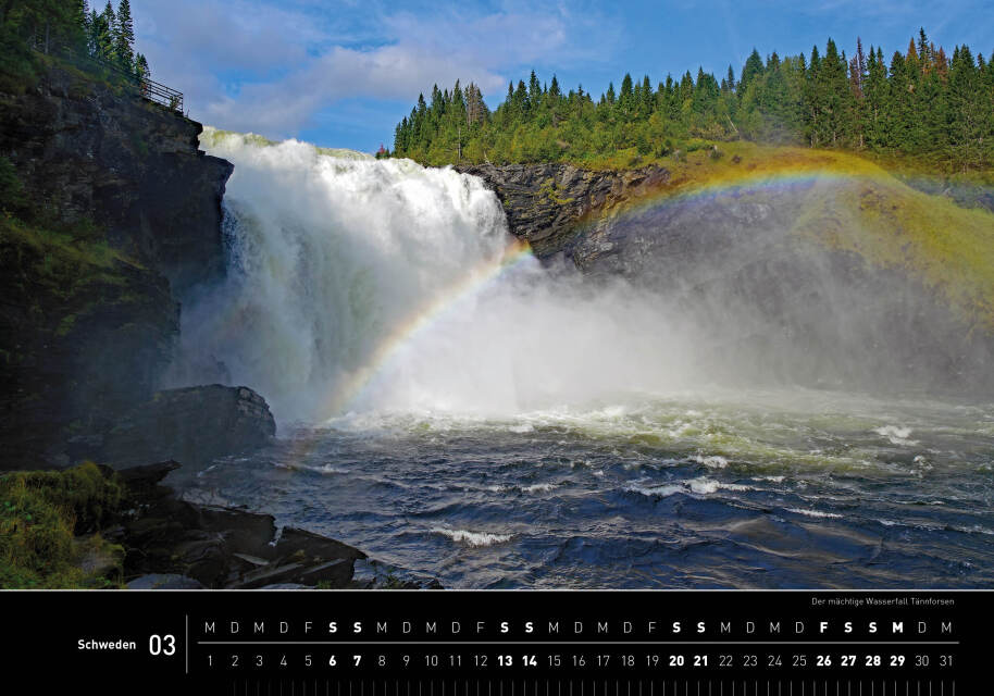 Schweden - 360° Premium-Wandkalender 2027 - 50 x 35 cm - 360Grad Medien