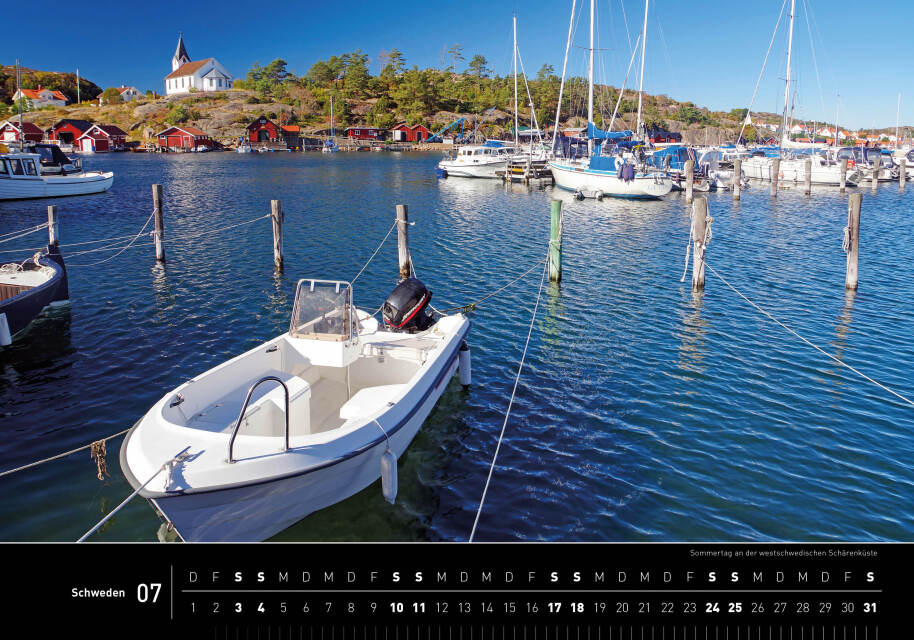 Schweden - 360° Premium-Wandkalender 2027 - 50 x 35 cm - 360Grad Medien