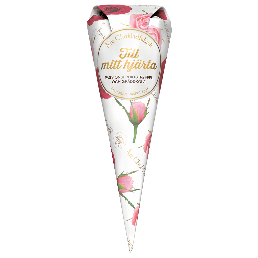 Till mitt hjärta - Passionsfrucht-Ganache - Karamellcreme - Pralinen - 80 g