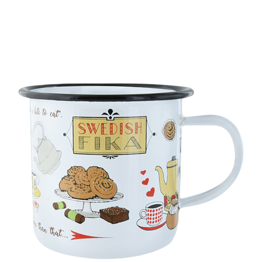 Mugg Swedish Fika -  Becher - Emaille