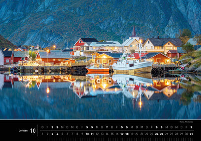 Lofoten - 360° Premium-Wandkalender 2026 - 50 x 35 cm - 360Grad Medien
