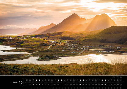 Lofoten - 360° Premium-Wandkalender 2025 - 50 x 35 cm - 360Grad Medien