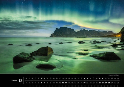 Lofoten - 360° Premium-Wandkalender 2025 - 50 x 35 cm - 360Grad Medien