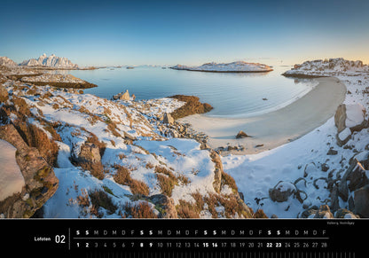 Lofoten - 360° Premium-Wandkalender 2025 - 50 x 35 cm - 360Grad Medien