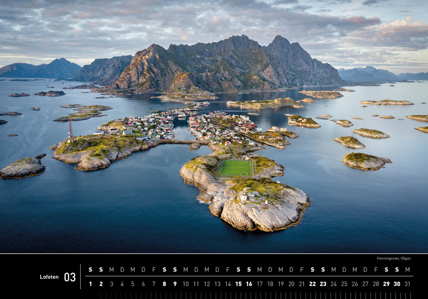 Lofoten - 360° Premium-Wandkalender 2025 - 50 x 35 cm - 360Grad Medien