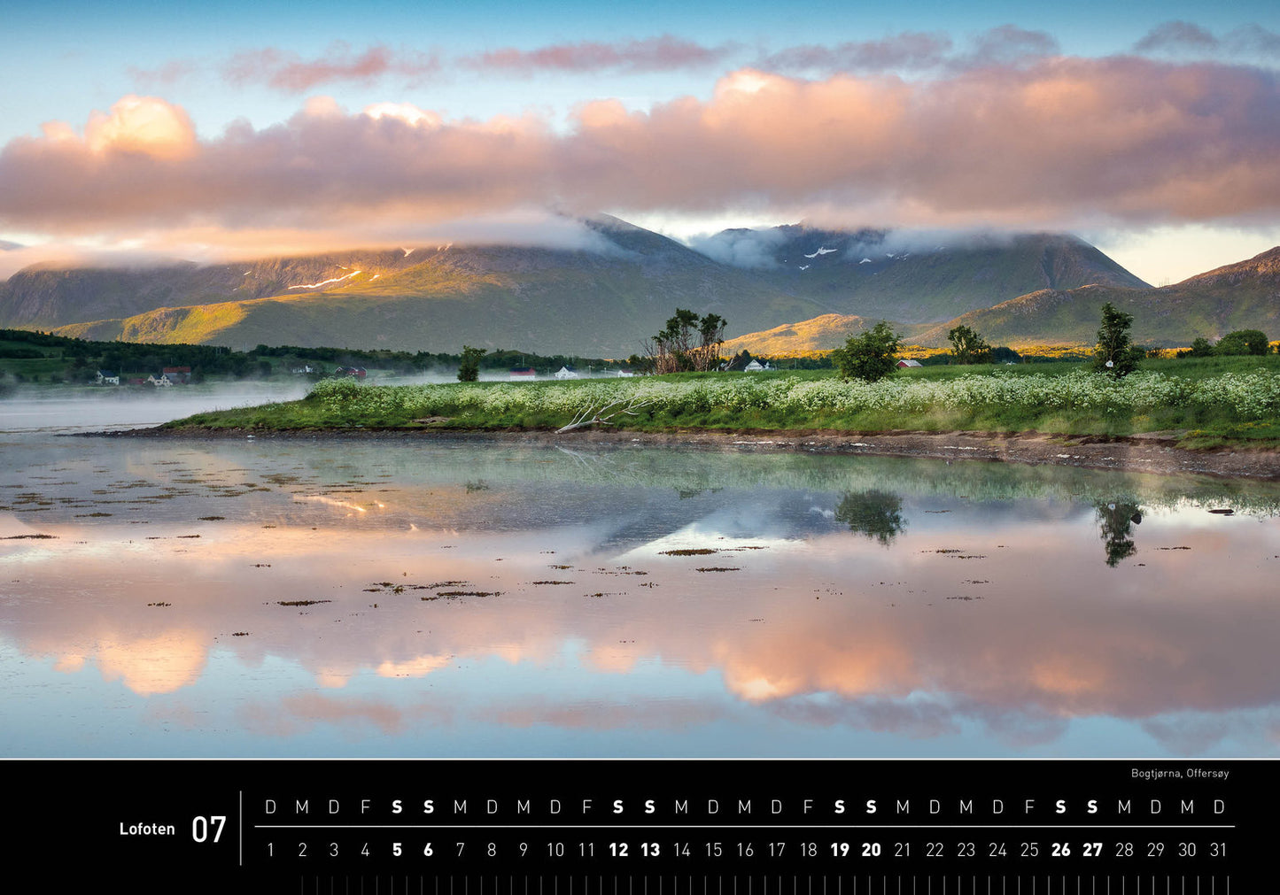 Lofoten - 360° Premium-Wandkalender 2025 - 50 x 35 cm - 360Grad Medien