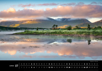 Lofoten - 360° Premium-Wandkalender 2025 - 50 x 35 cm - 360Grad Medien