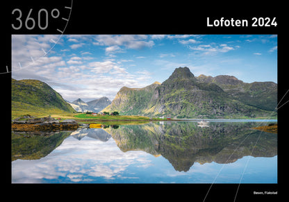 Lofoten - 360° Premium-Wandkalender 2024 - 50 x 35 cm - 360Grad Medien