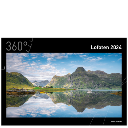 Lofoten - 360° Premium-Wandkalender 2024 - 50 x 35 cm - 360Grad Medien