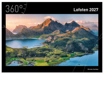 Lofoten - 360° Premium-Wandkalender 2027 - 50 x 35 cm - 360Grad Medien