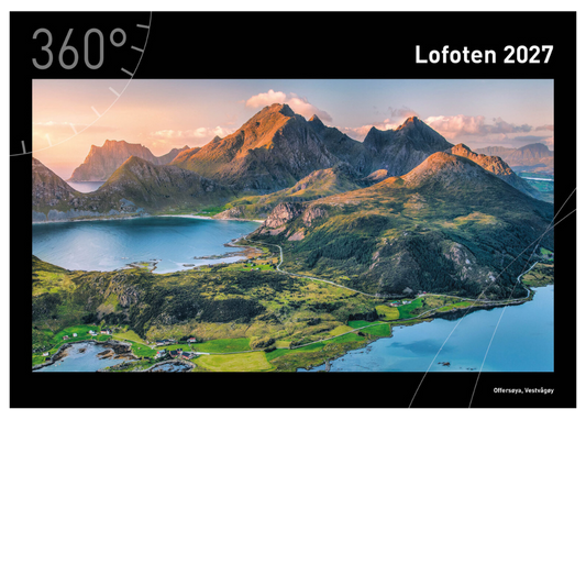 Lofoten - 360° Premium-Wandkalender 2027 - 50 x 35 cm - 360Grad Medien