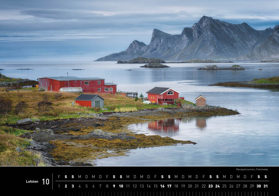 Lofoten - 360° Premium-Wandkalender 2027 - 50 x 35 cm - 360Grad Medien