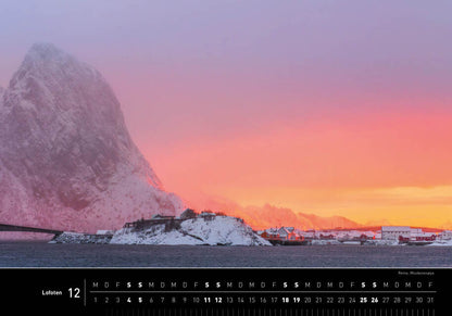 Lofoten - 360° Premium-Wandkalender 2027 - 50 x 35 cm - 360Grad Medien