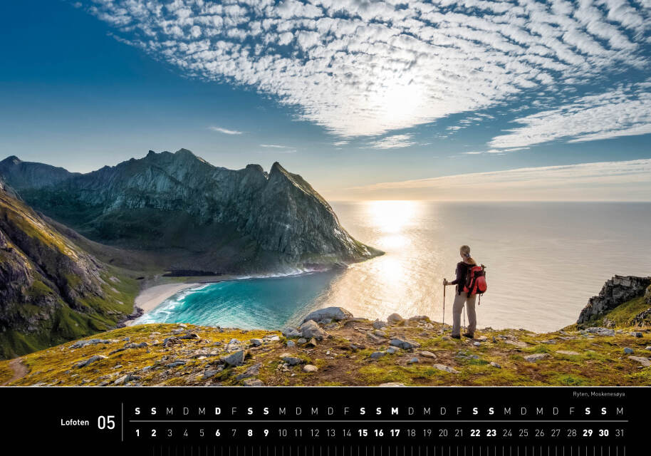 Lofoten - 360° Premium-Wandkalender 2027 - 50 x 35 cm - 360Grad Medien