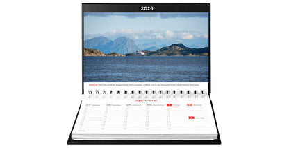 Hurtigruten - Tischkalender 2026 - 24 x 17 cm - Kunth Verlag