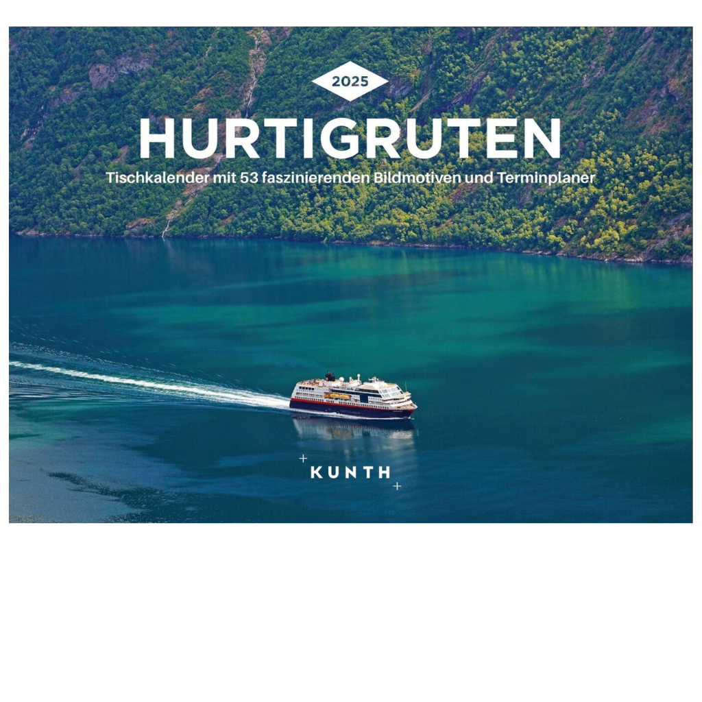 Hurtigruten - Tischkalender 2025 - 24 x 17 cm - Kunth Verlag