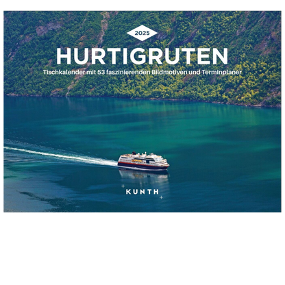 Hurtigruten - Tischkalender 2025 - 24 x 17 cm - Kunth Verlag