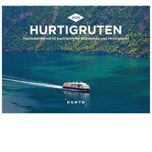 Hurtigruten - Tischkalender 2025 - 24 x 17 cm - Kunth Verlag