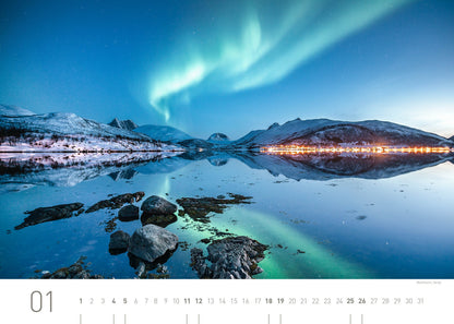 Norwegen Exklusivkalender 2025 - 70 x 50 cm - 360Grad Medien