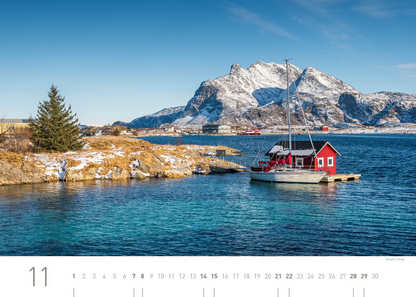 Norwegen Exklusivkalender 2026 - 70 x 50 cm - 360Grad Medien