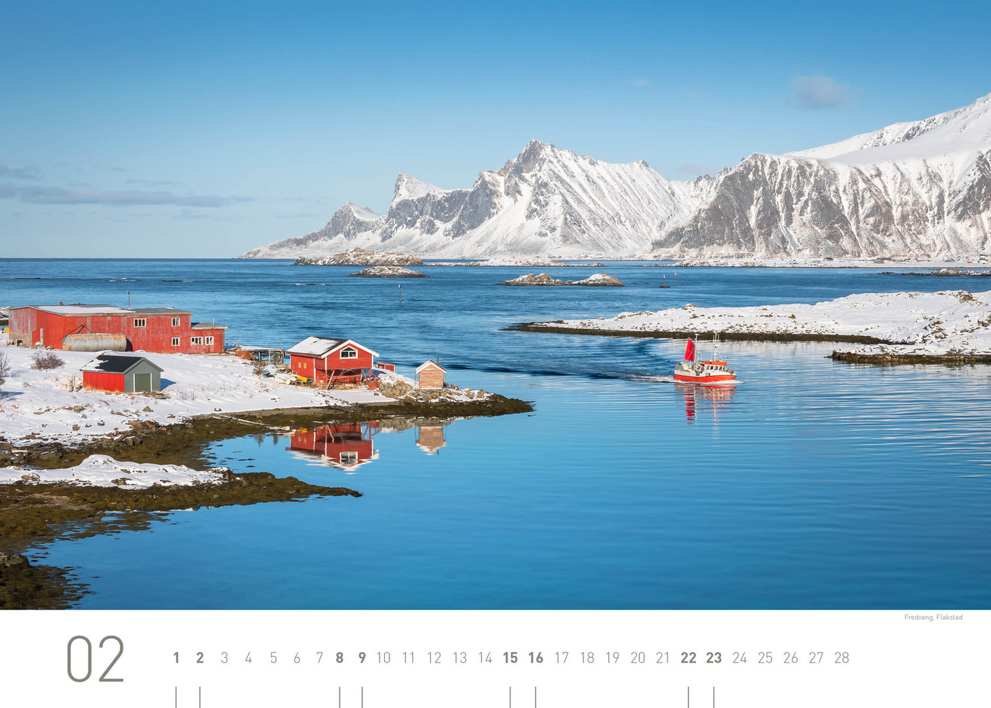 Norwegen Exklusivkalender 2025 - 70 x 50 cm - 360Grad Medien