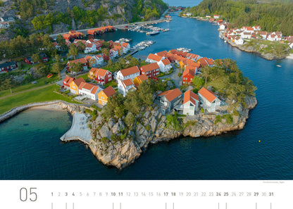 Norwegen Exklusivkalender 2025 - 70 x 50 cm - 360Grad Medien