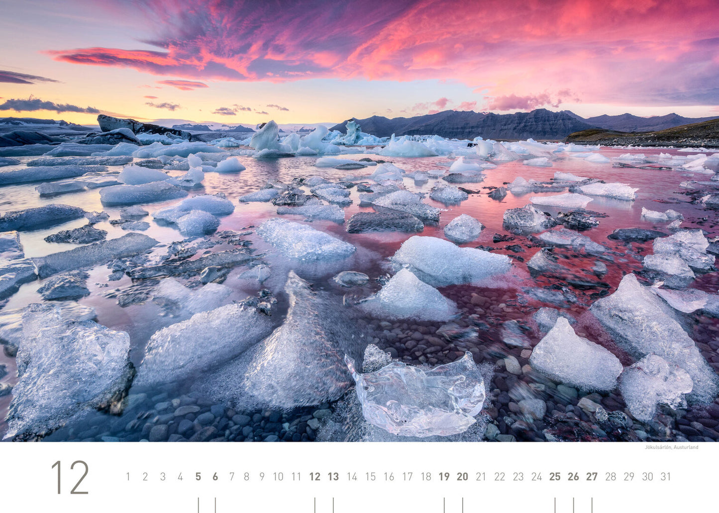 Island Exclusive Calendar 2025 - 70 x 50 cm - 360Grad Medien