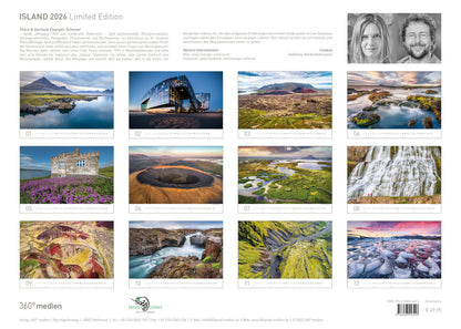 Island Exclusive Calendar 2025 - 70 x 50 cm - 360Grad Medien