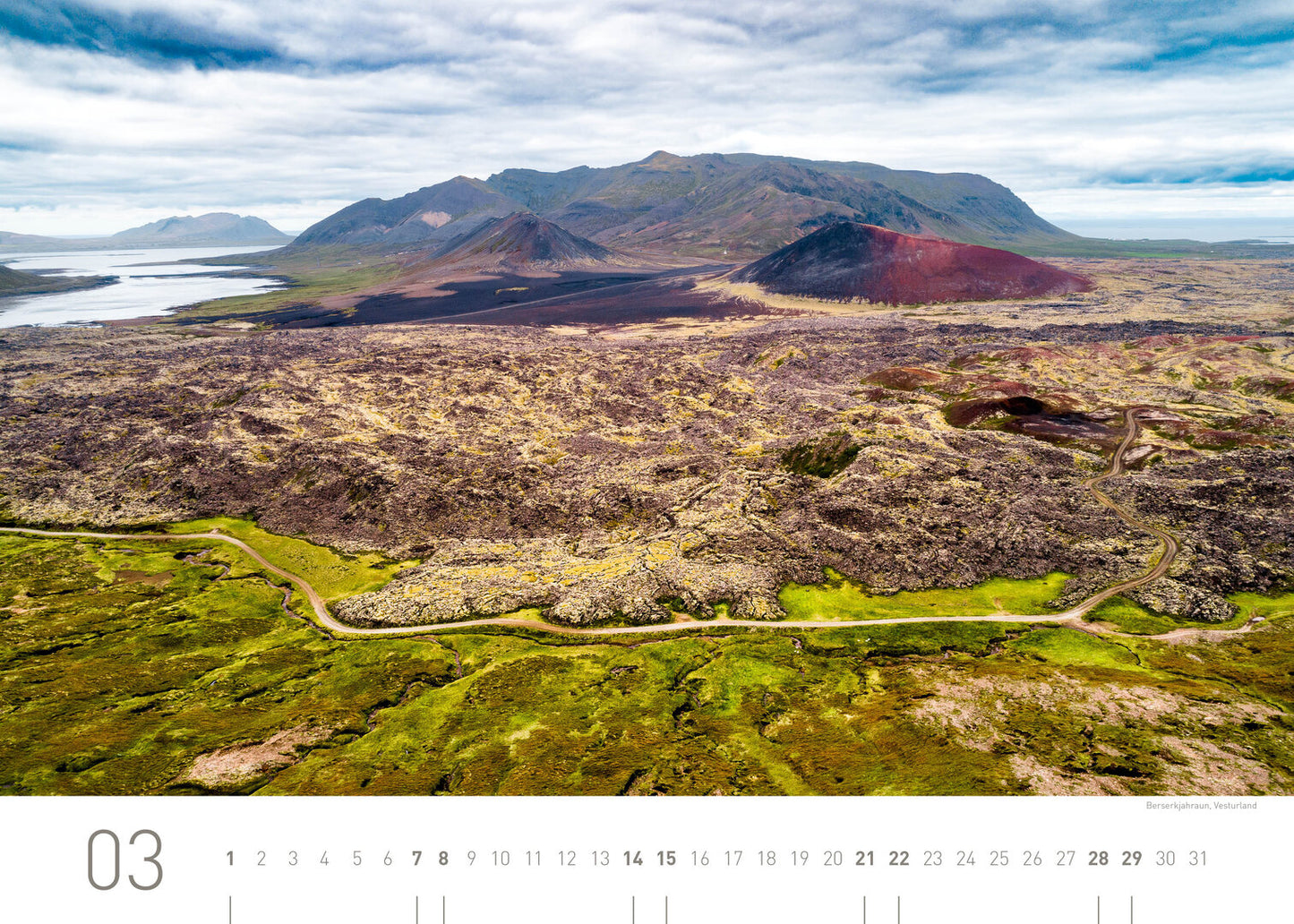 Island Exclusive Calendar 2025 - 70 x 50 cm - 360Grad Medien