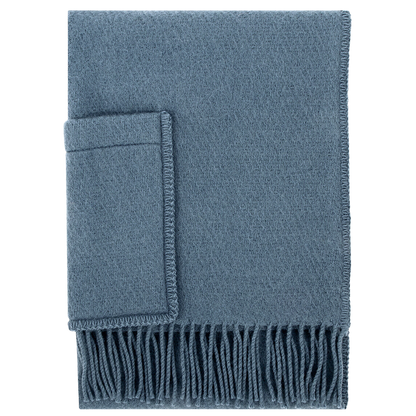 Siiri - Wool scarf with pockets - Dark red - 60 x 170 cm