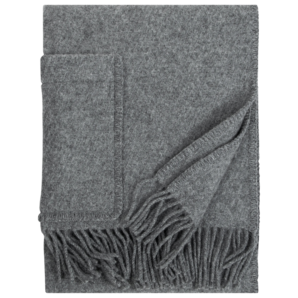 Siiri - Wool scarf with pockets - Dark red - 60 x 170 cm