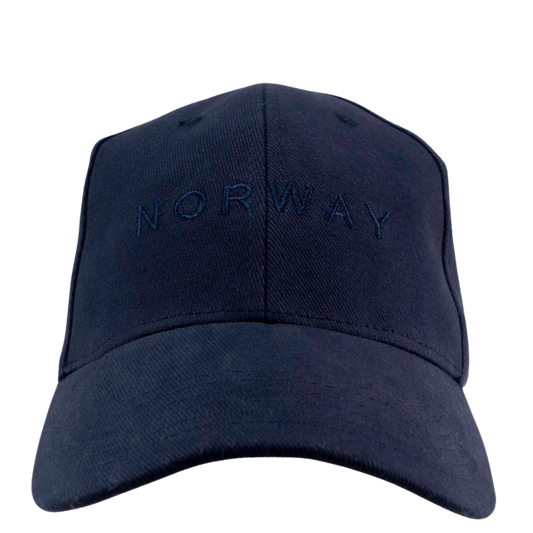 Cap mit Stickerei "Norway" und norwegischer Flagge - Dunkelblau