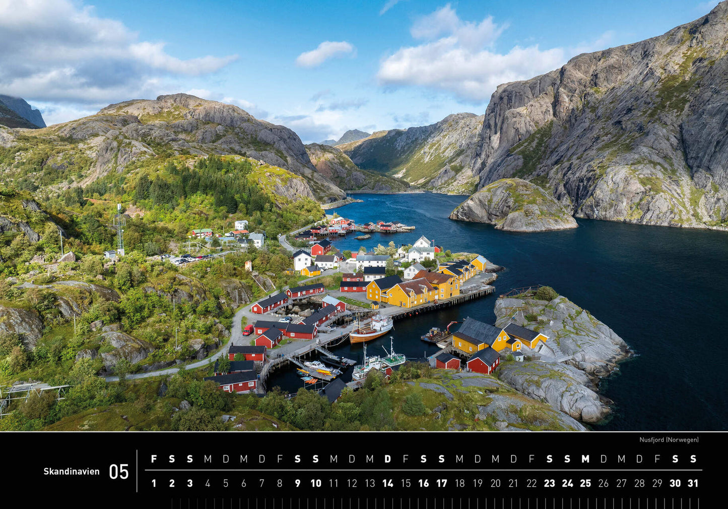 Scandinavia - 360° Premium Wall Calendar 2026 - 50 x 35 cm - 360Grad Medien