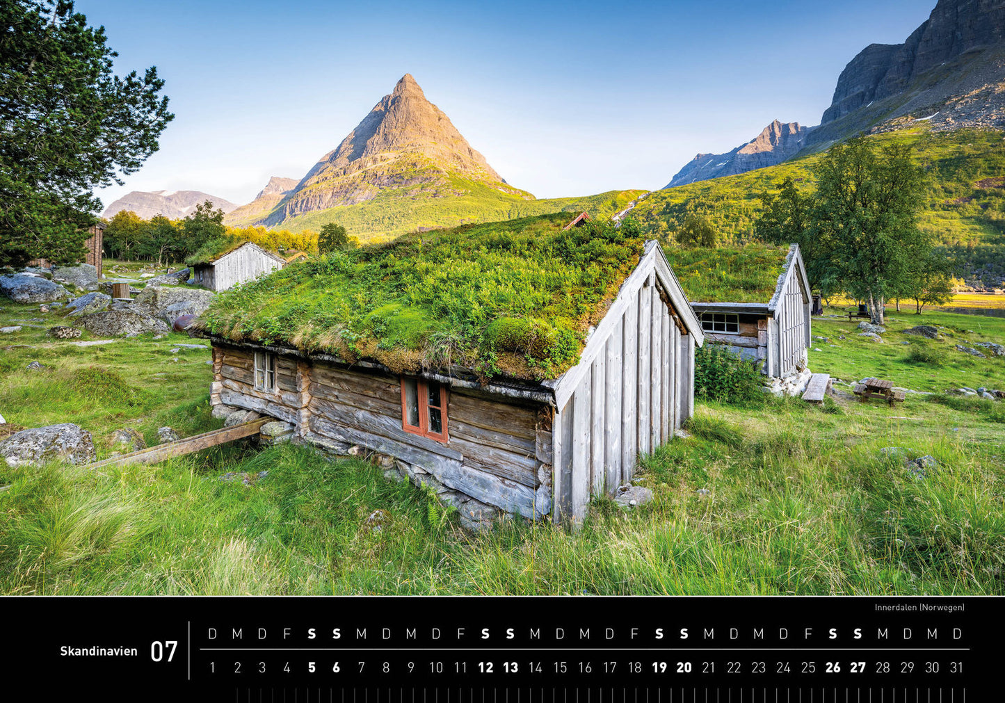 Skandinavien - 360° Premium-Wandkalender 2025 - 50 x 35 cm - 360Grad Medien