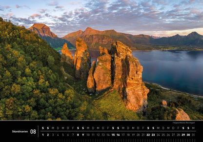 Scandinavia - 360° Premium Wall Calendar 2026 - 50 x 35 cm - 360Grad Medien