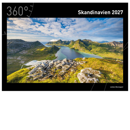 Skandinavien - 360° Premium-Wandkalender 2027 - 50 x 35 cm - 360Grad Medien